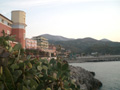 Blick zum Hafen von Marina di Camerota
